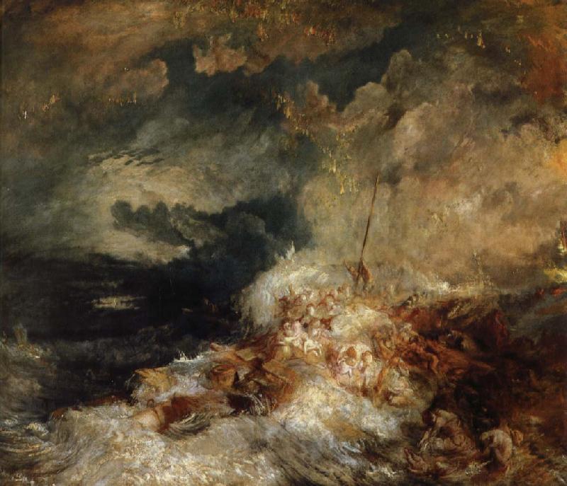 Joseph Mallord William Turner eldsvada till havs